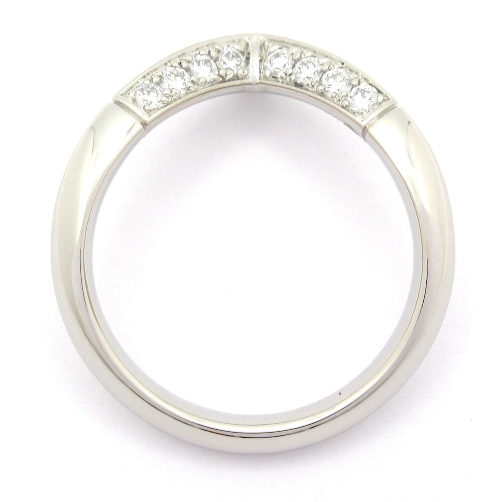 Louis Vuitton LV Diamond Ring V Ring Q9Y47C Pt950 Diamond - Picture 4 of 7